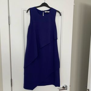 Halston heritage asymmetric midi dress
